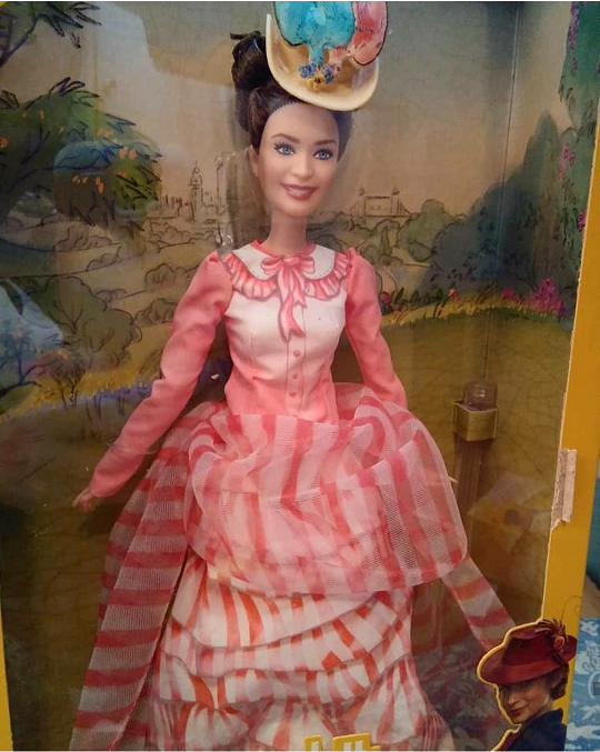 Disney Parks Mary Poppins Returns Grand Music Hall Barbie Doll In Hand 